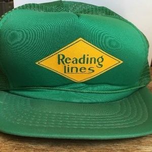 Reading Lines Railroad Green Trucker Hat